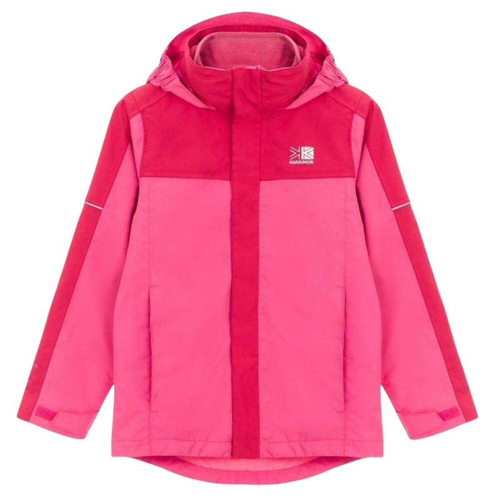 Karrimor Childrens/Kids 3 in 1 Waterproof Jacket / Pink/Red